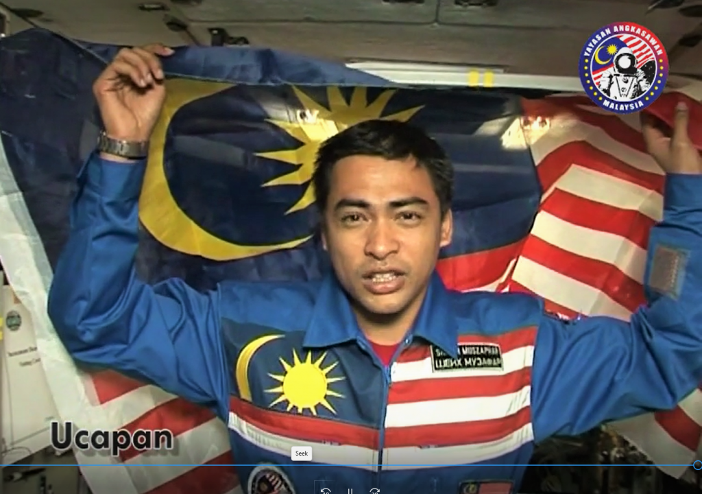 Malaysian Astronaut Sheikh Muzaffar in ISS